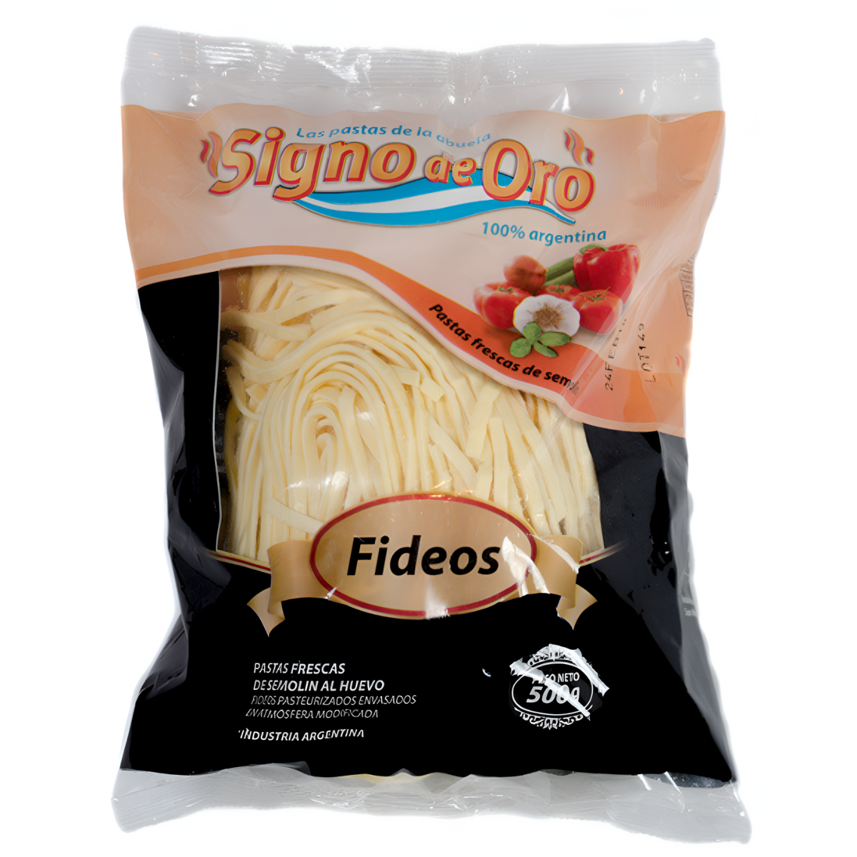 FIDEOS FRESCOS S. DE ORO X 500 GRS