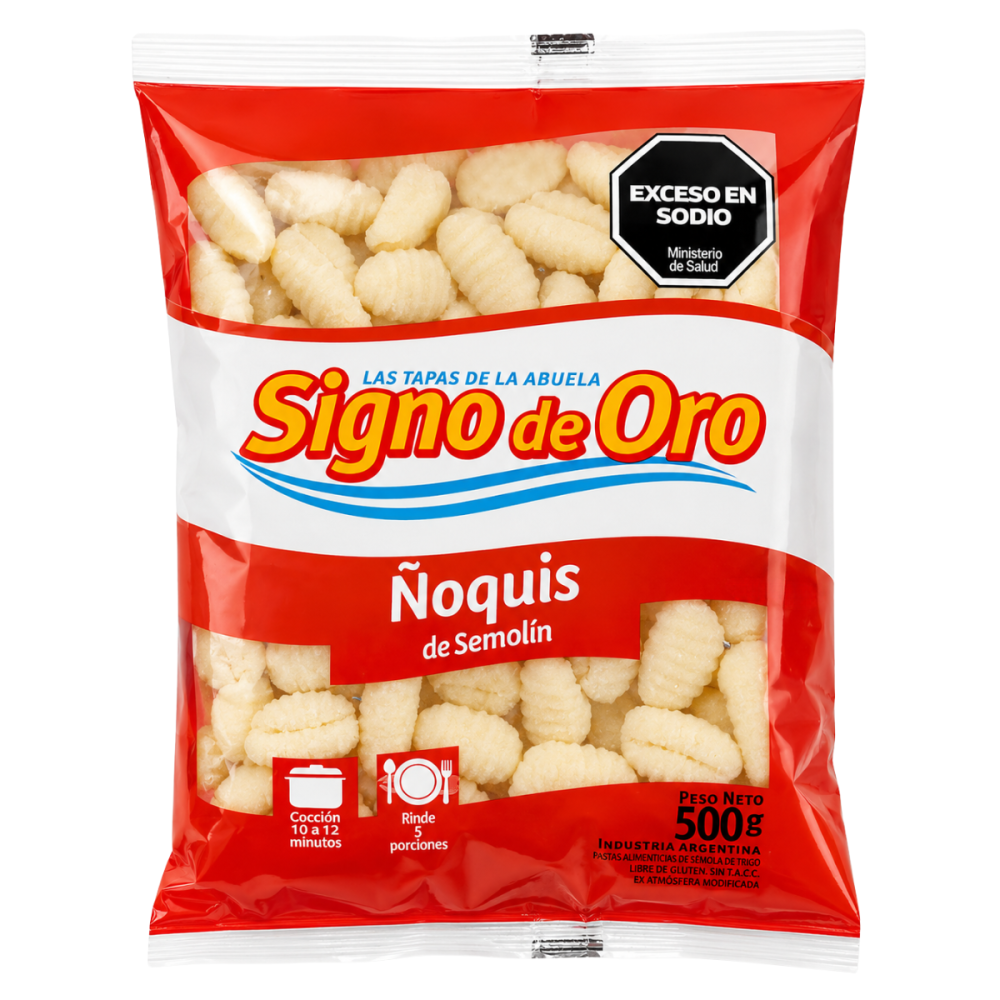 ÑOQUIS S. DE ORO X 500 GRS