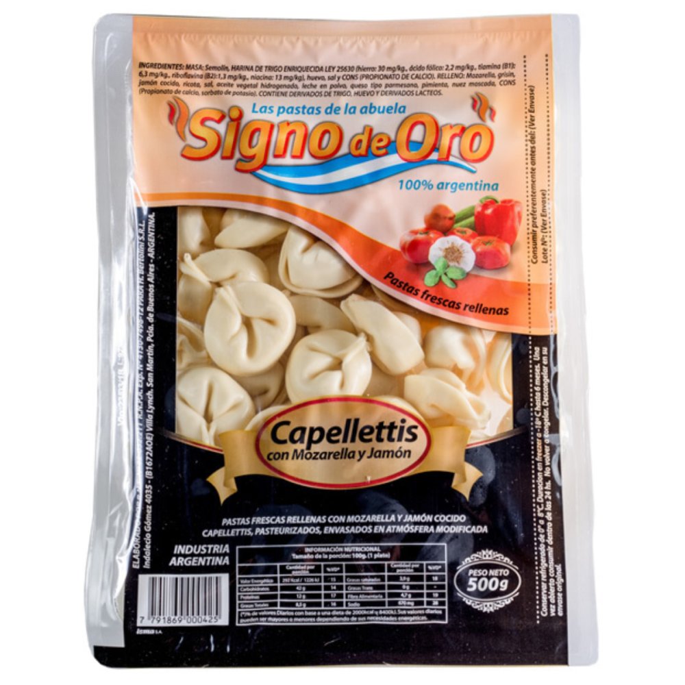 CAPELLETTIS S. DE ORO X 500 GRS J&Q