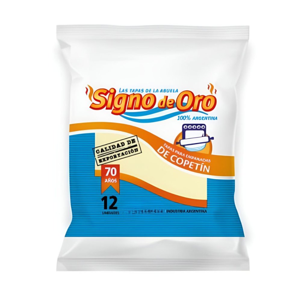 TAPA COPETIN CRIOLLA x 12 u. SIGNO DE ORO
