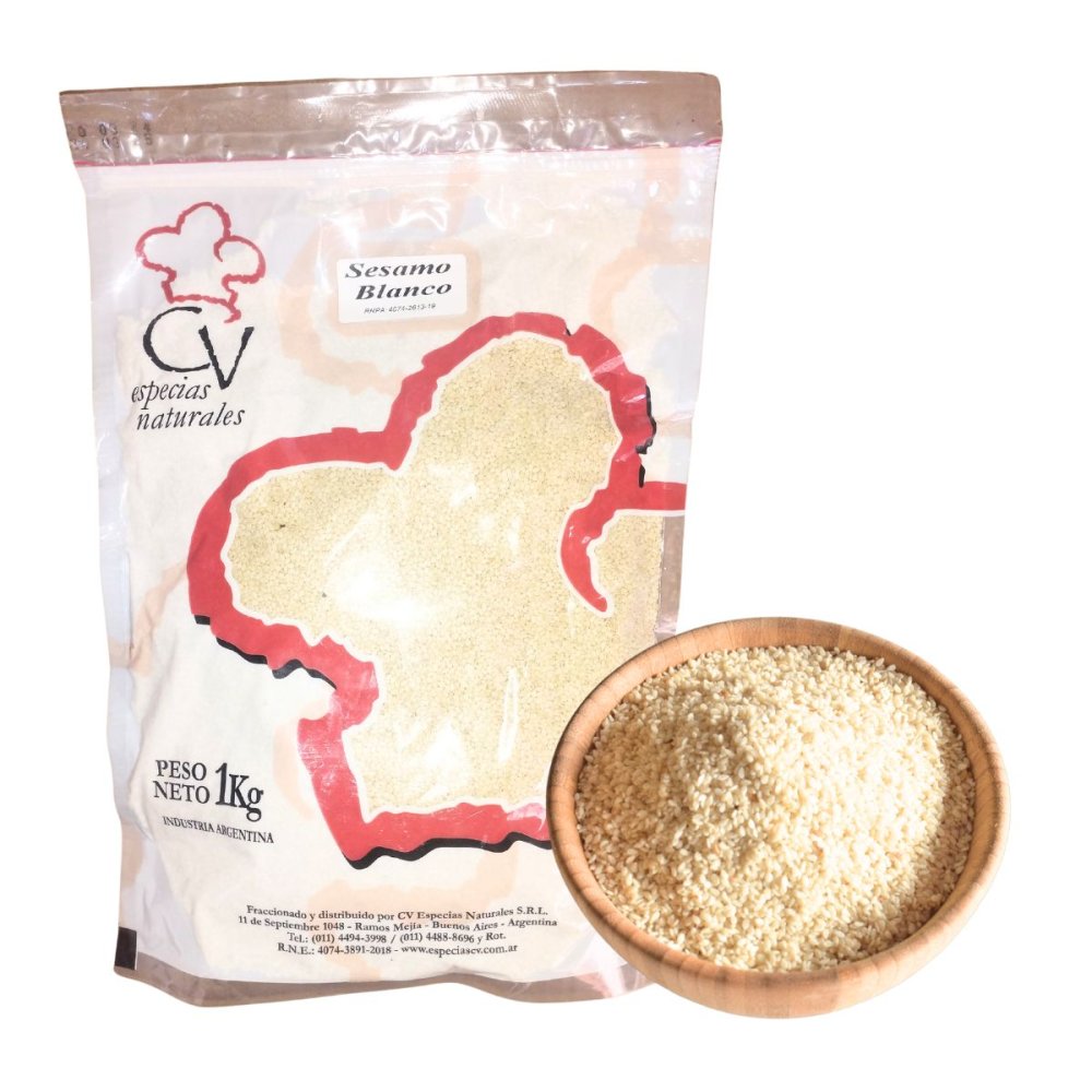 SESAMO BLANCO SEMILLAS  CV ESPECIAS x 1 kg