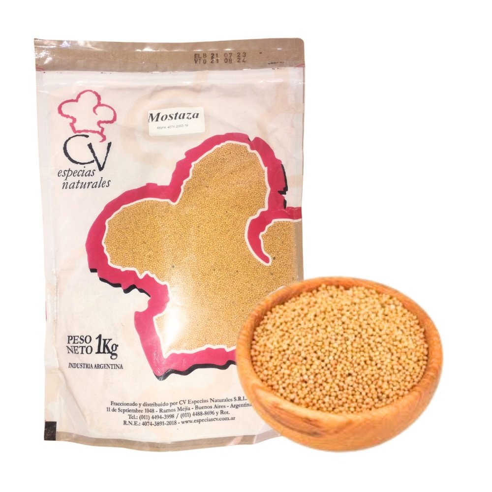 MOSTAZA AMARILLA GRANO  CV ESPECIAS x 1 kg