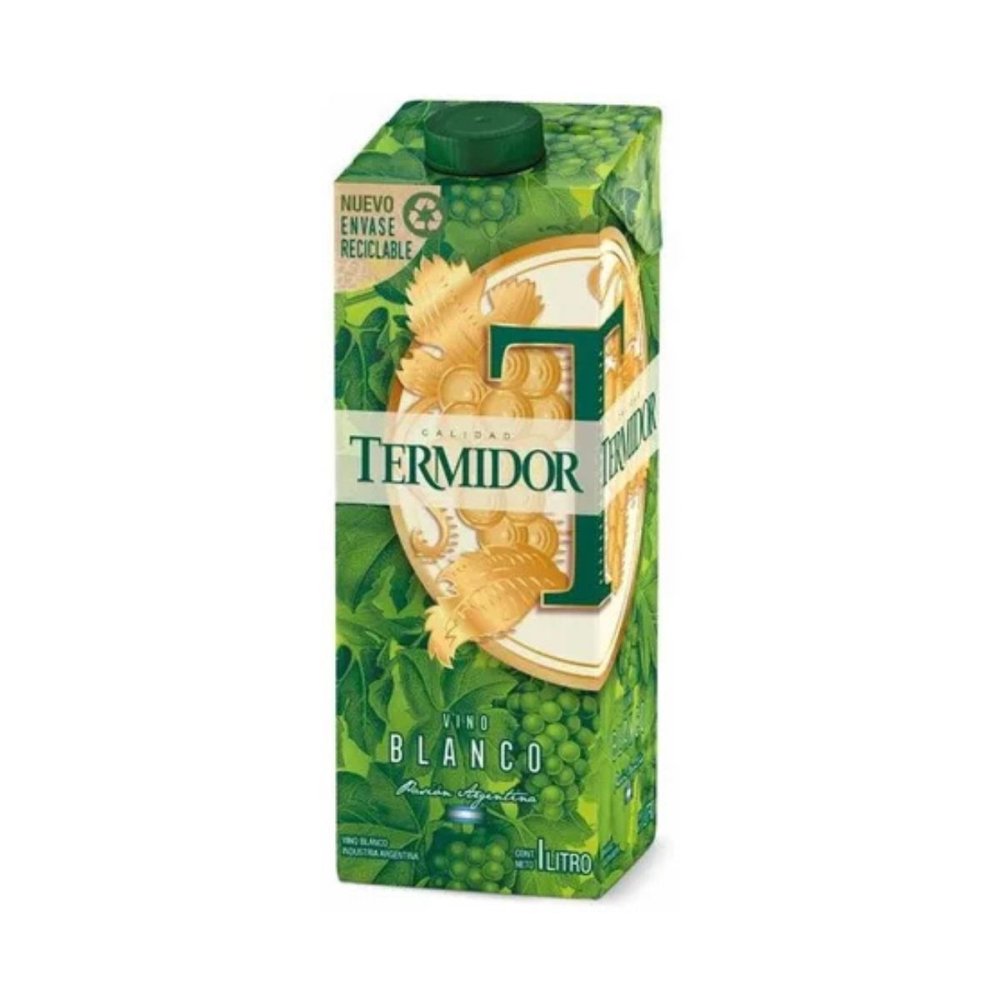 VINO TETRA BLANCO TERMIDOR x 12 u. x 1 Lts.