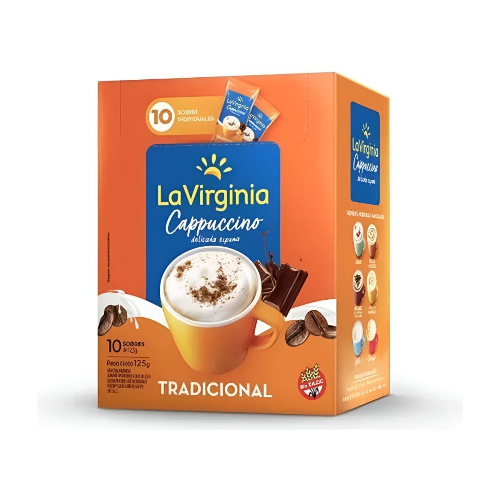 CAPPUCCINO LA VIRGINIA 10 cajas x 10 sobres