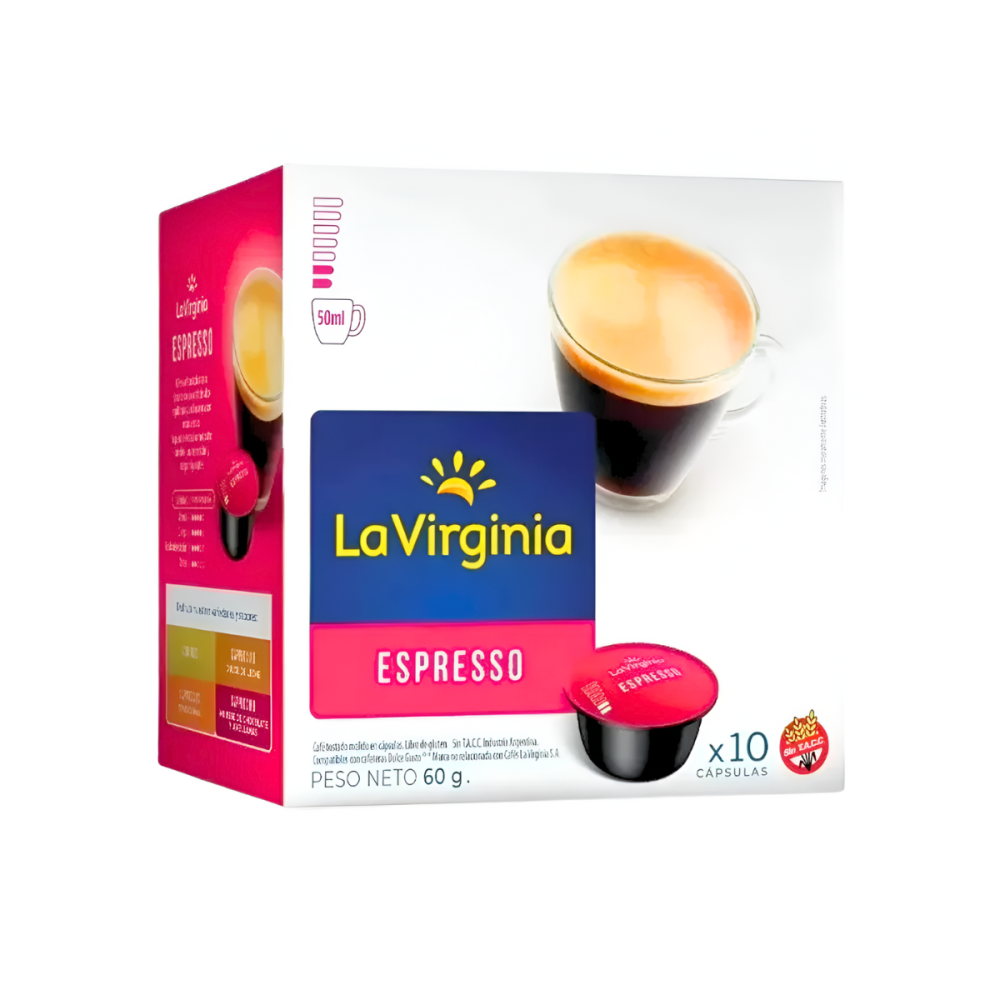 CAPSULA LA VIRGINIA ESPRESSO 3 X 10 U X 6 G