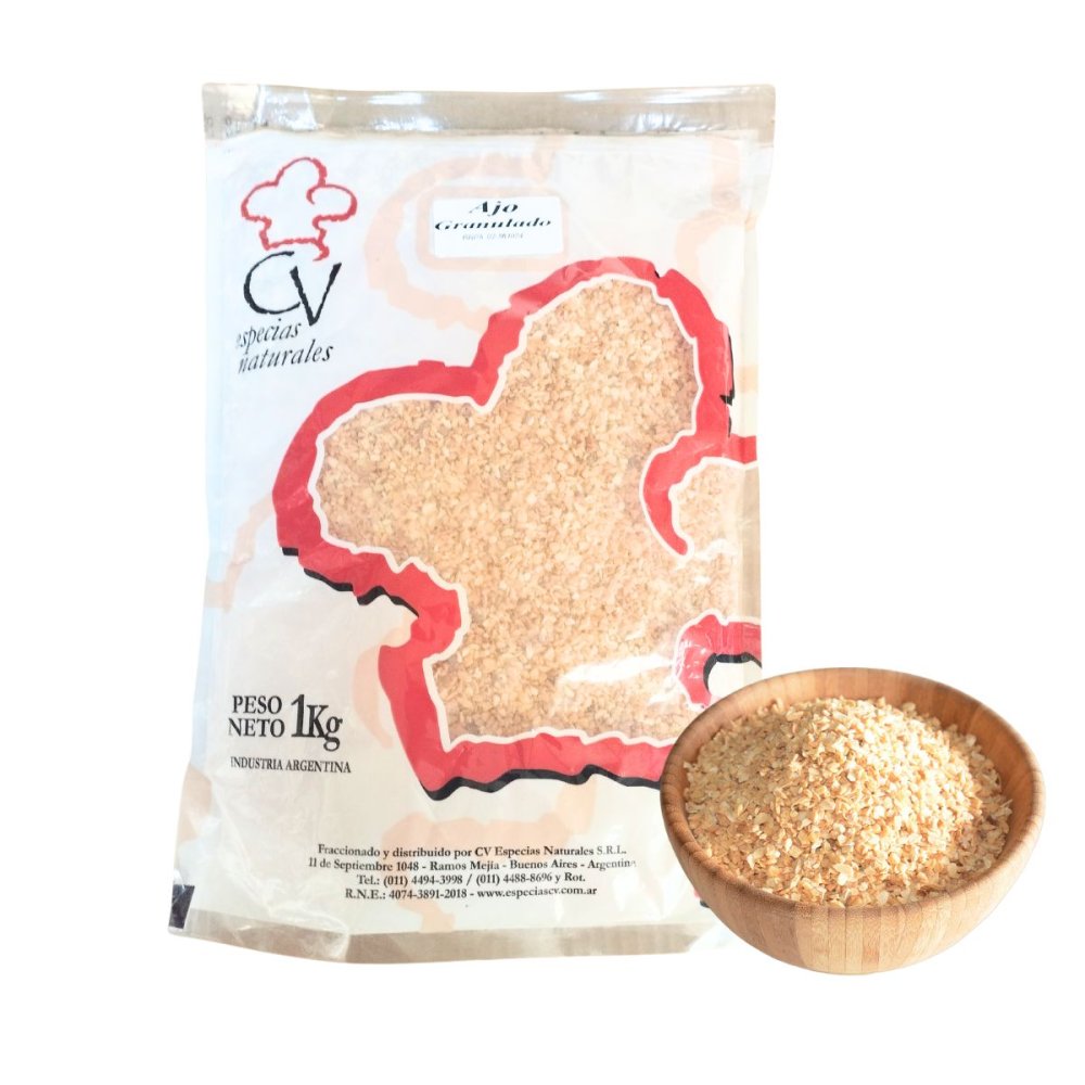 AJO GRANULADO  CV ESPECIAS BOLSA x 1kg