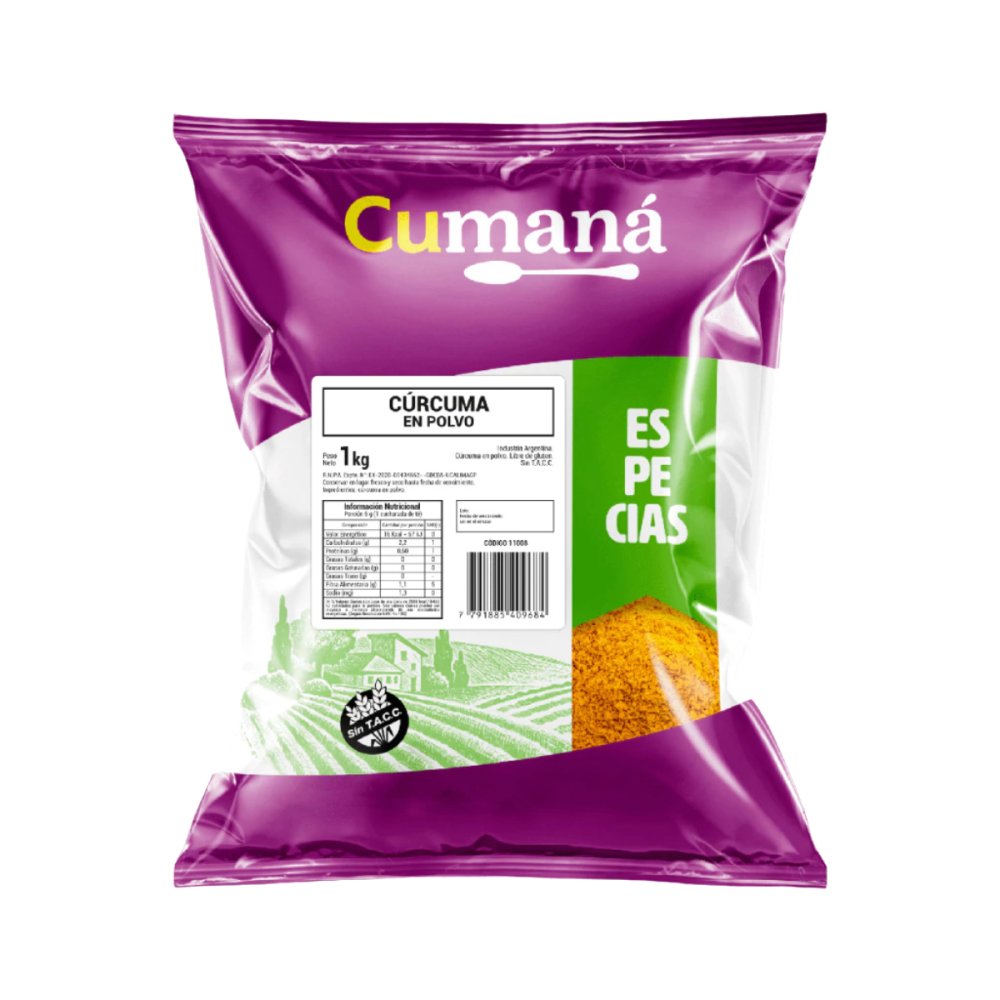 CURCUMA EN POLVO CUMANA 10 X 1 KG