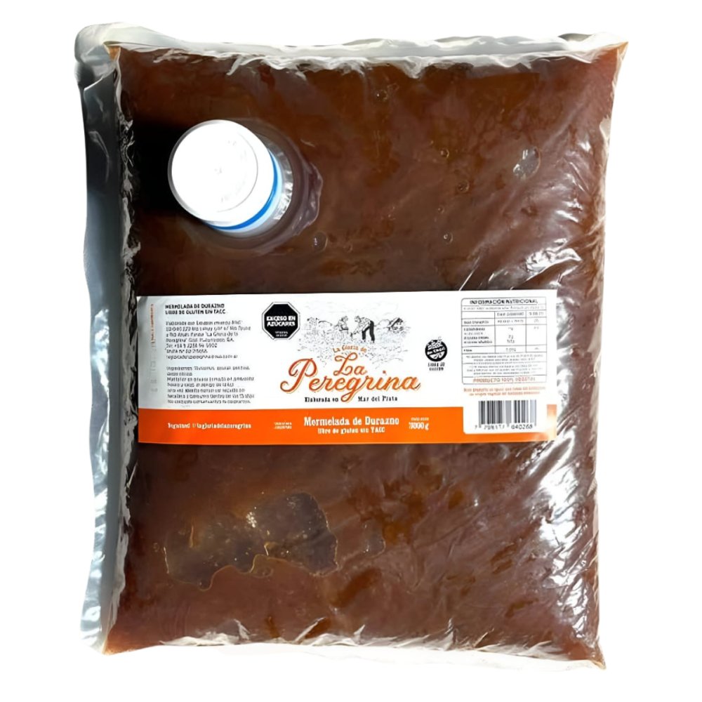 MERM.DURAZNO LA PEREGRINA 4 X 3 KG