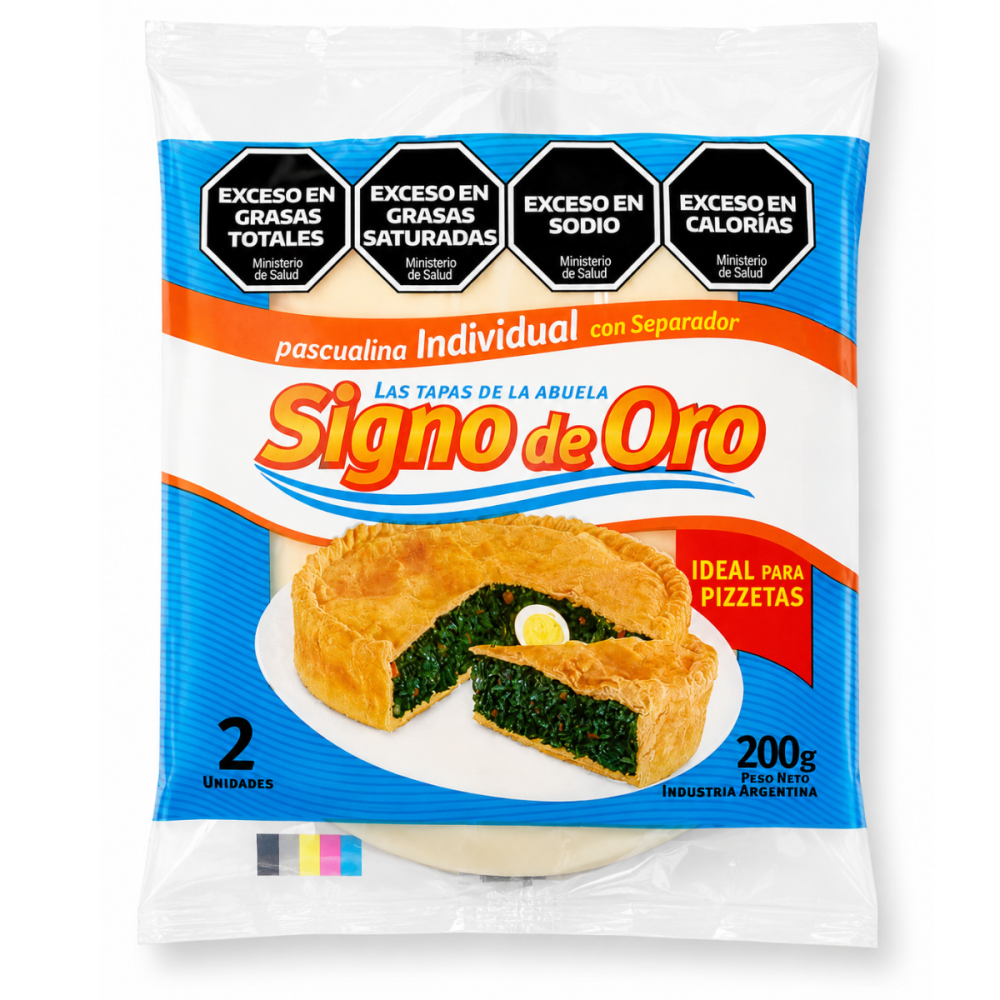 TAPA TARTA INDIVIDUAL X 2U (200GRS) SIGNO DE ORO